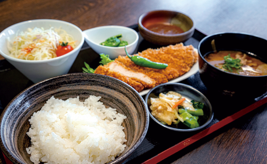 道の駅小谷の食事処「鬼の厨」の釜炊き飯