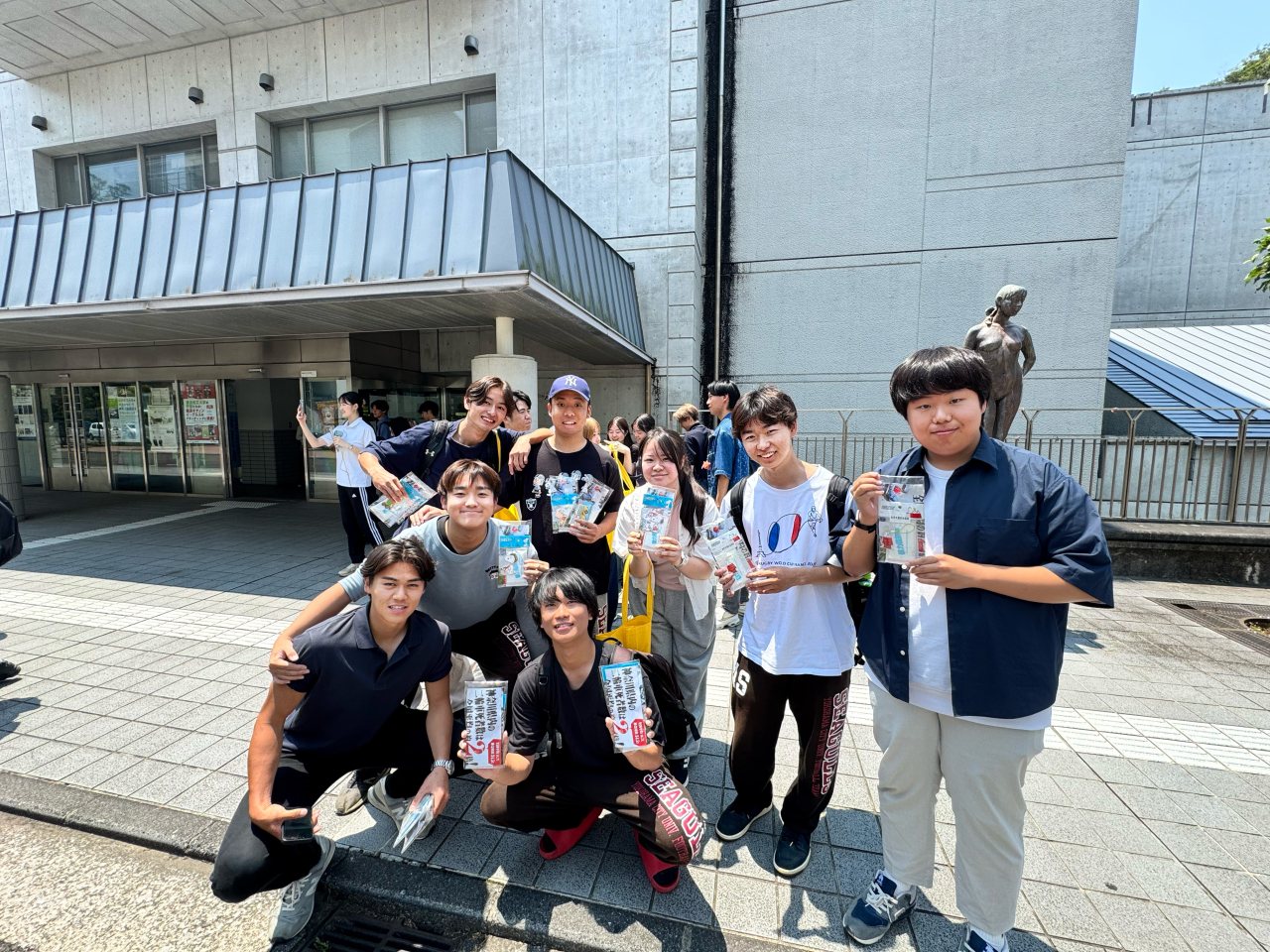 アメフト部の学生たち