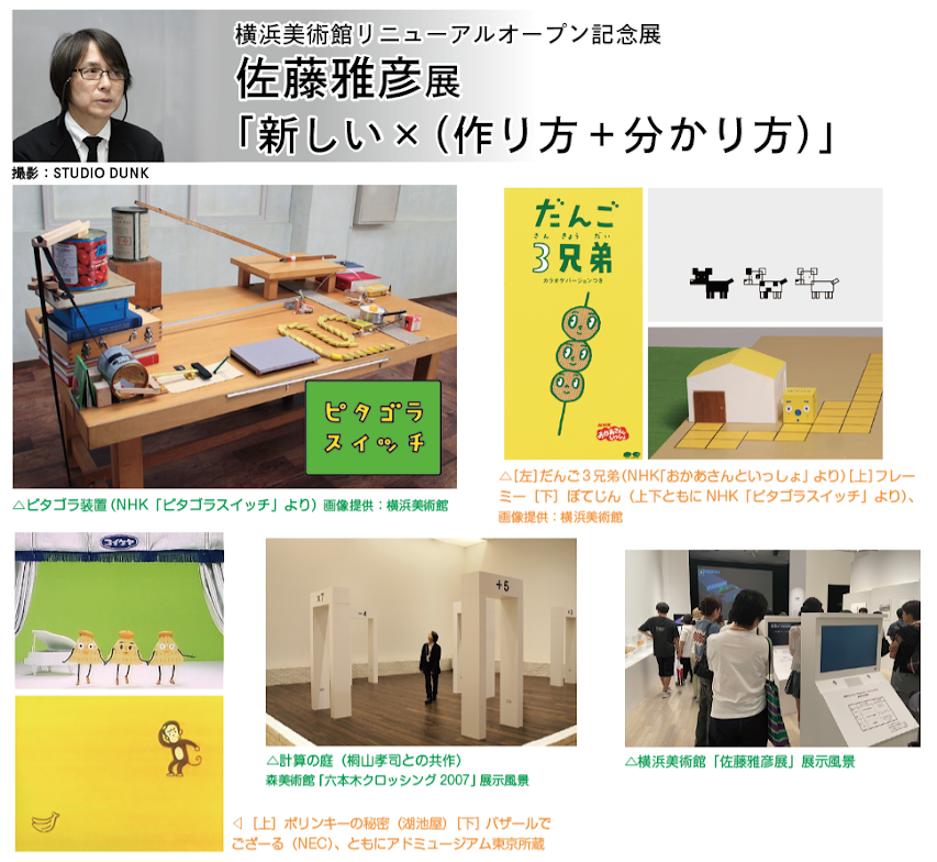 横浜美術館リニューアルオープン記念展
佐藤雅彦展「新しい×（作り方＋分かり方）」（2025年9月26日号中区・西区版）